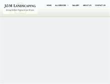 Tablet Screenshot of jandmlandscapingva.com